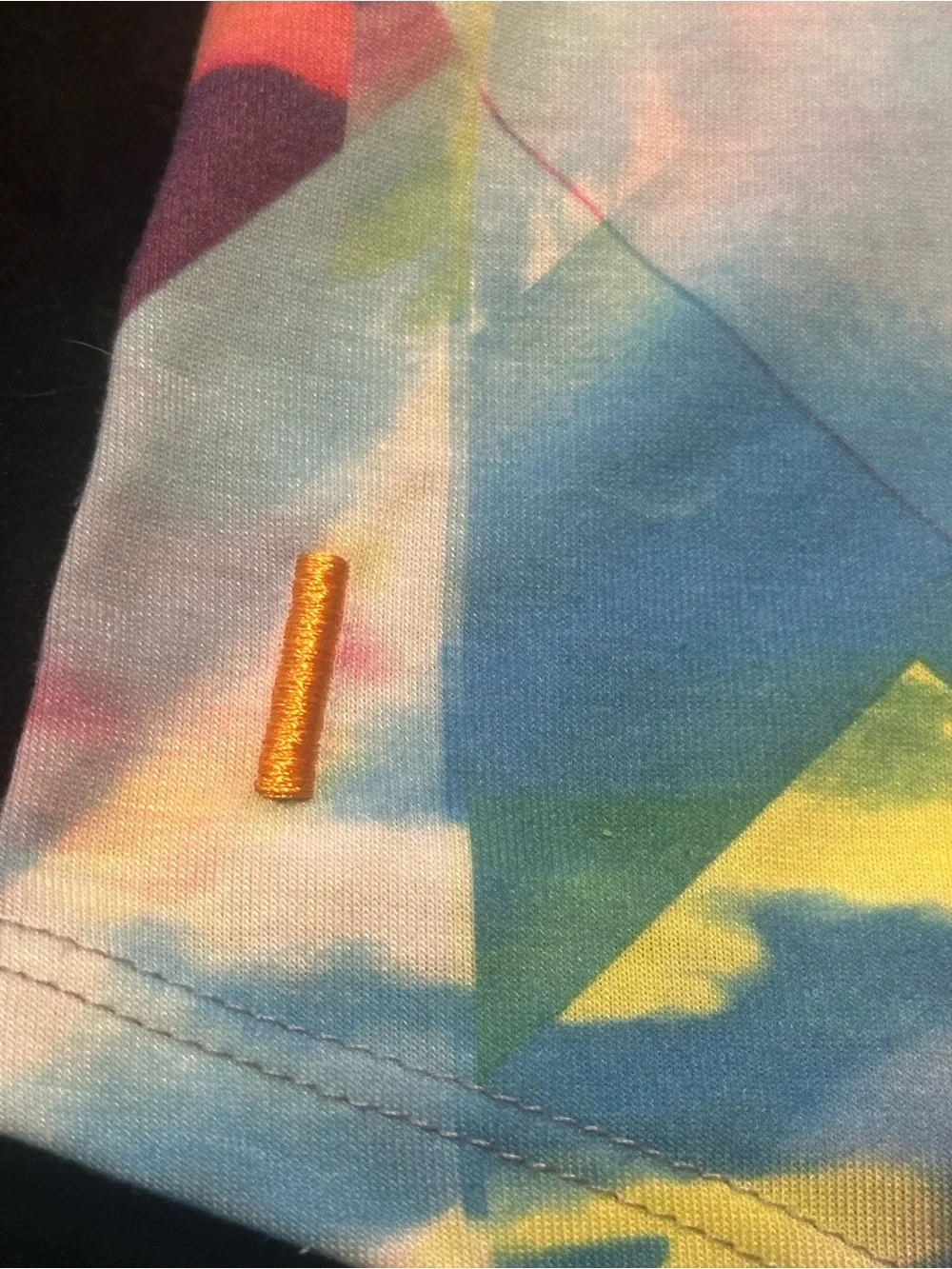 LUCY Brand  Multicolor Pastel Tie-Dye Crewneck Comfy Tee LARGE